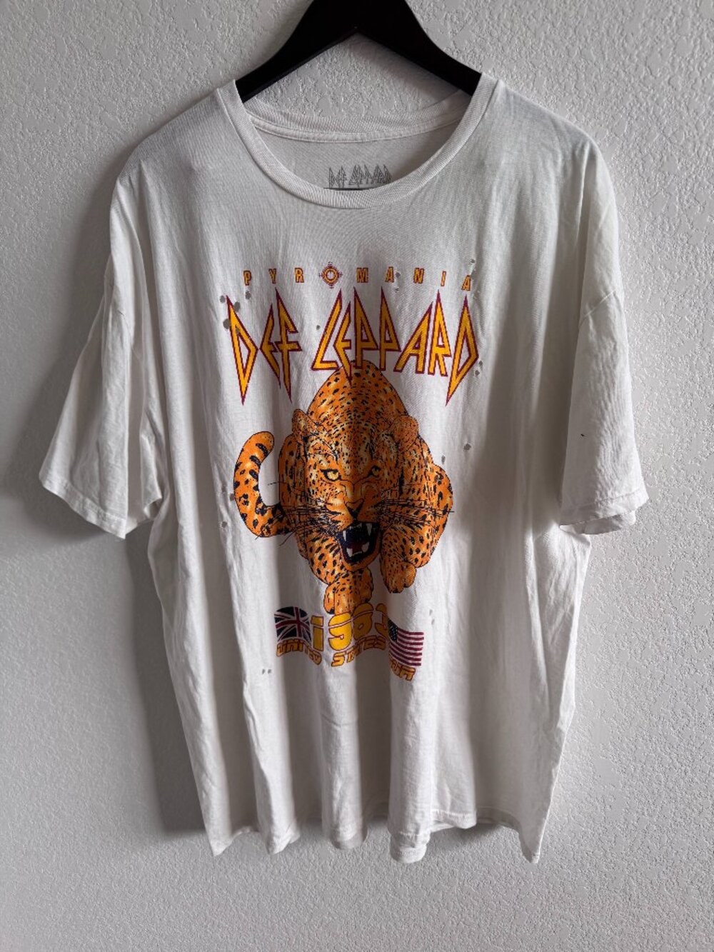 Oversized Def Leppard Band Tee